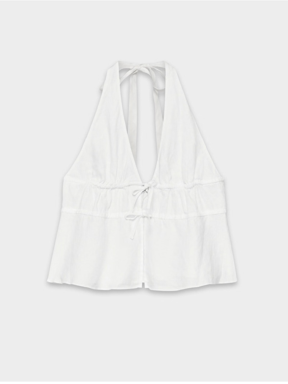 Aritzia Shelia Linen Halter Top